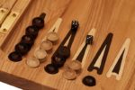 Нарды+шашки "Иван-царевич на Сером Волке"дорожные из массива мореного ясеня 36x46 см — изображение 4