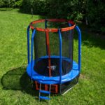 Батут DFC JUMP BASKET 16ft внутр.сетка, лестница (488cм)(два короба) — изображение 9