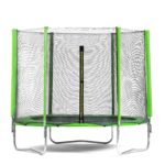 Батут DFC Trampoline Fitness 16ft наружн.сетка, св.зел. (488см)(два короба) — изображение 2