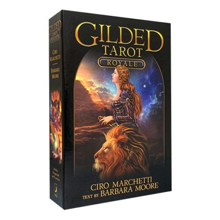 Карты таро "Gilded Tarot Royale Book  Deck" Llewellyn / Позолоченная Королевская Колода