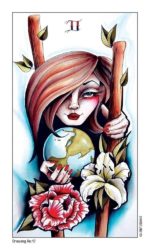 Карты Таро "Eight CoinsAndapos; Tattoo Tarot" US Games / Таро Тату Восьми Монет — изображение 7