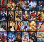 Карты Таро The World of Visions Tarot 12cm Taroteca / Мир Видений 12 см золотой срез — изображение 6