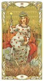 Карты Таро Golden Art Nouveau Tarot Grand Trumps 22 Cards Lo Scarabeo / Золотой козырь Таро — изображение 3