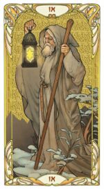 Карты Таро Golden Art Nouveau Tarot Grand Trumps 22 Cards Lo Scarabeo / Золотой козырь Таро — изображение 4
