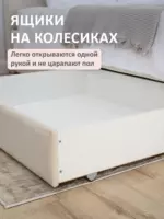 Кровать Romack Leon односпальная Светло-бежевый - 90x200 — изображение 5