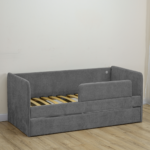 Кровать детская Romack Молли с бортиком и ящиком графит - 180x80 — изображение 5