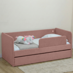 Кровать детская Romack Молли с бортиком и ящиком роза - 160x80 — изображение 2