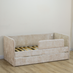 Кровать детская Romack Молли с бортиком и ящиком крем - 160x80 — изображение 2