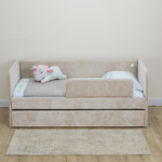Кровать детская Romack Молли с бортиком и ящиком крем - 160x80 — изображение 8
