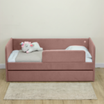 Кровать детская Romack Молли с бортиком и ящиком роза - 180x80 — изображение 11