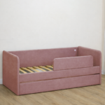 Кровать детская Romack Молли с бортиком и ящиком роза - 180x80 — изображение 5