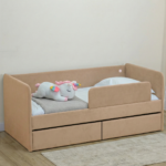 Кровать детская Romack Молли с бортиком и ящиком латте - 200x90 — изображение 10